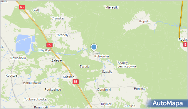 mapa Kulikówka, Kulikówka na mapie Targeo